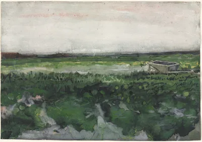 Landscape with Wheelbarrow — Vincent van Gogh