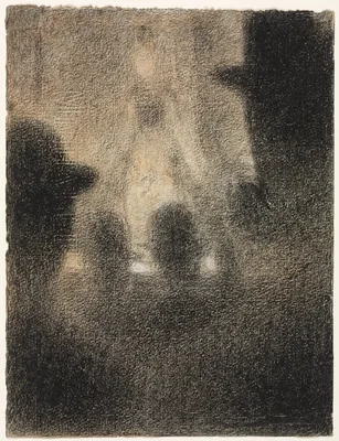 At the Concert Parisien — Georges Seurat