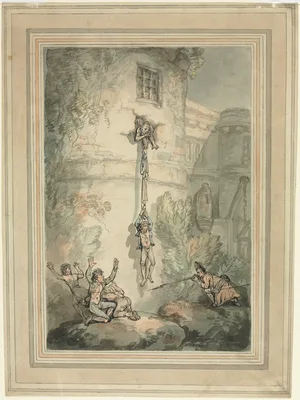 Escape of French Prisoners — Thomas Rowlandson