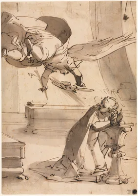 The Annunciation — Luca Cambiaso