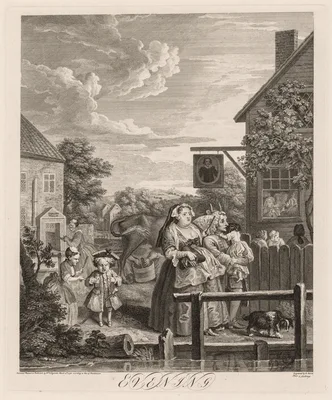 The Four Times of Day:  Evening — William Hogarth