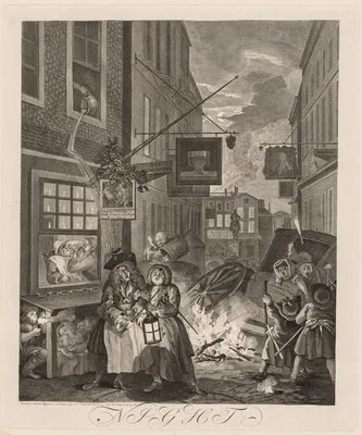The Four Times of Day:  Night — William Hogarth