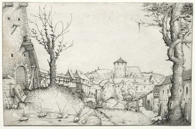 Courtyard of a castle — Augustin Hirschvogel