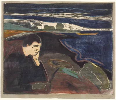 Evening, Melancholy I — Edvard Munch