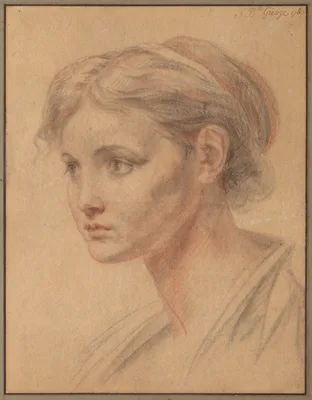 Head of a Girl — Jean-Baptiste Greuze
