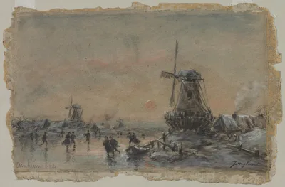 View of Arnheim (recto) — Johan Jongkind