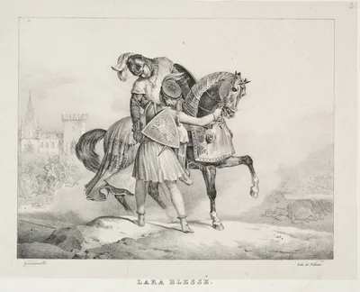 Lara Wounded — Théodore Géricault