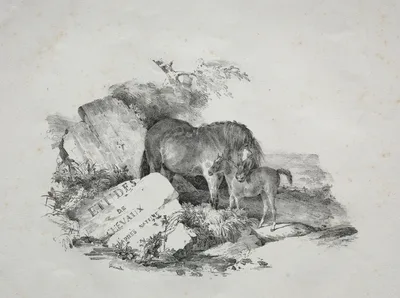 The Mare and Her Foal — Théodore Géricault