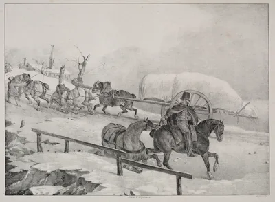 Wagoner Climbing a Hill — Théodore Géricault