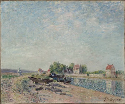 Saint-Mammès, Loing Canal — Alfred Sisley