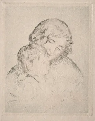 Mother and Child — Pierre-Auguste Renoir