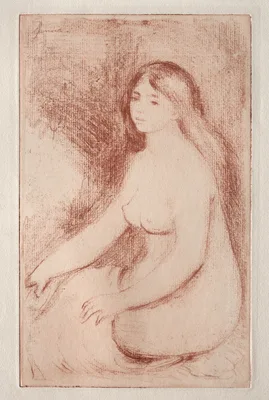 Baigneuse assise — Pierre-Auguste Renoir
