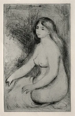 Baigneuse assise — Pierre-Auguste Renoir