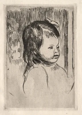 Child's Bust, Turned to the Right — Pierre-Auguste Renoir