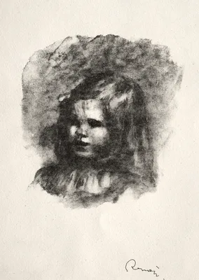 Claude Renoir, Turned to the Left — Pierre-Auguste Renoir