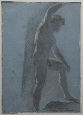 Study of a Male Nude (verso) — Pierre-Paul Prud'hon