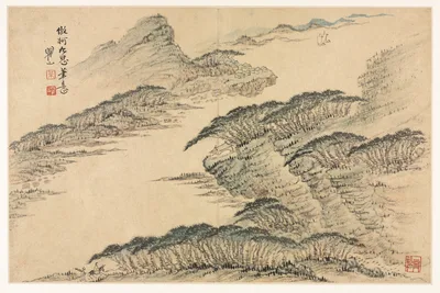Landscapes in Various Styles after Old Masters — Mei Qing