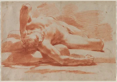 Reclining Male Nude — Gaetano Gandolfi