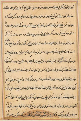 Page from Tales of a Parrot (Tuti-nama): text page