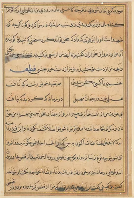 Page from Tales of a Parrot (Tuti-nama): text page