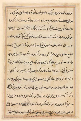 Page from Tales of a Parrot (Tuti-nama): text page