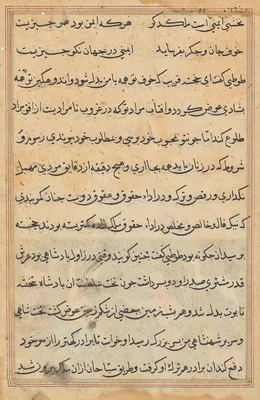 Page from Tales of a Parrot (Tuti-nama): text page