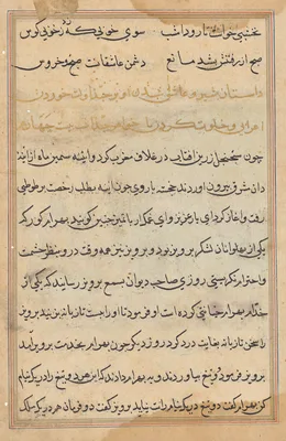Page from Tales of a Parrot (Tuti-nama): text page
