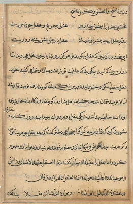 Page from Tales of a Parrot (Tuti-nama): text page