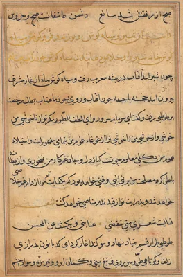 Page from Tales of a Parrot (Tuti-nama): text page