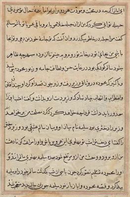 Page from Tales of a Parrot (Tuti-nama): text page