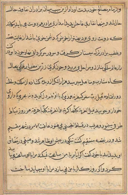Page from Tales of a Parrot (Tuti-nama): text page