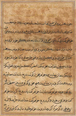 Page from Tales of a Parrot (Tuti-nama): text page