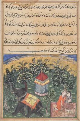 Page from Tales of a Parrot (Tuti-nama): text page