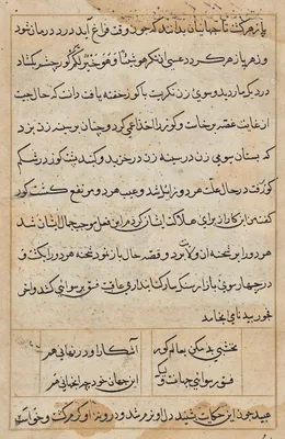 Page from Tales of a Parrot (Tuti-nama): text page