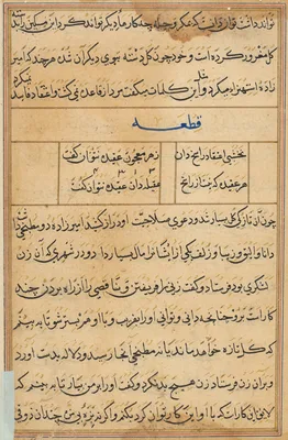 Page from Tales of a Parrot (Tuti-nama): text page