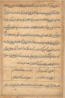 Page from Tales of a Parrot (Tuti-nama): text page