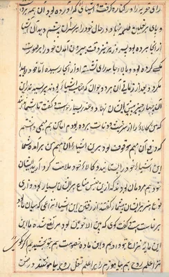 Page from Tales of a Parrot (Tuti-nama): text page