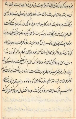 Page from Tales of a Parrot (Tuti-nama): text page