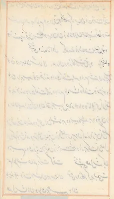 Page from Tales of a Parrot (Tuti-nama): text page (blank)