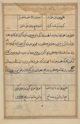 Page from Tales of a Parrot (Tuti-nama): text page