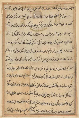 Page from Tales of a Parrot (Tuti-nama): text page