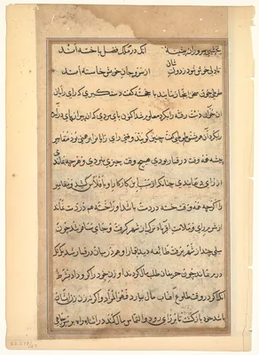 Page from Tales of a Parrot (Tuti-nama): text page