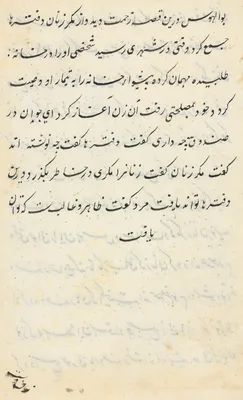 Page from Tales of a Parrot (Tuti-nama): text page