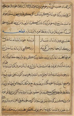Page from Tales of a Parrot (Tuti-nama): text page
