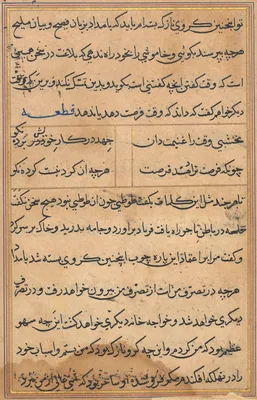 Page from Tales of a Parrot (Tuti-nama): text page