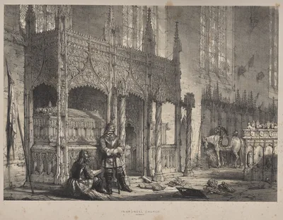 Architecture of the Middle Ages:  In Arundel Church, Sussex — Joseph Nash