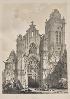 Architecture of the Middle Ages:  At Senlis — Joseph Nash