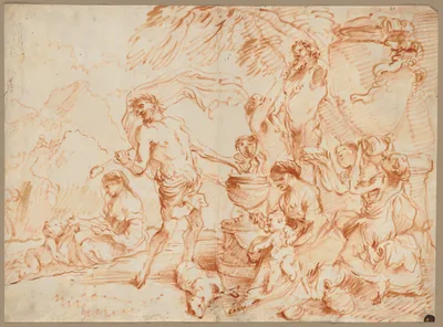 Bacchanal Before a Herm — Giovanni Benedetto Castiglione