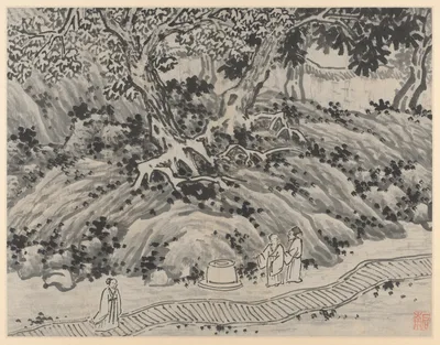 The Fool's Spring, from Twelve Views of Tiger Hill, Suzhou — Shen Zhou