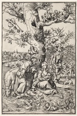 Rest on the Flight into Egypt — Lucas Cranach the Younger